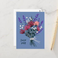 Bouquet de fleurs sauvages Condoléances Désolé pou