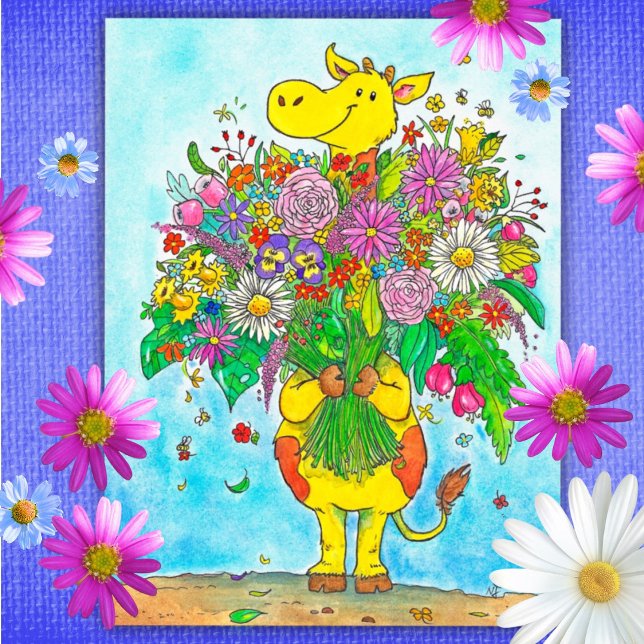 Carte postale Bouquet de girafe (Créateur téléchargé)