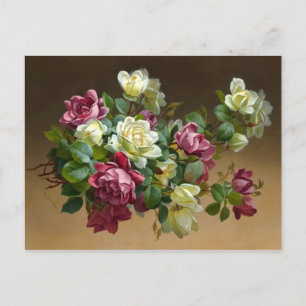 Carte postale Bouquet de rose vintage
