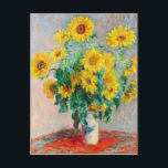 Carte Postale Bouquet de tournesols Claude Monet<br><div class="desc">Bouquet de tournesols. Claude Monet. 1881. Reproduction d'oeuvres d'art célèbres dans le domaine public.</div>