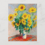 Carte Postale Bouquet de tournesols Claude Monet<br><div class="desc">Bouquet de tournesols. Claude Monet. 1881. Reproduction d'oeuvres d'art célèbres dans le domaine public.</div>