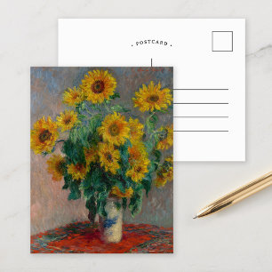 Carte Postale Bouquet de tournesols   Claude Monet