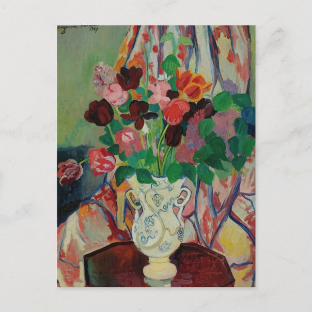 Carte Postale Bouquet de Tulipes par Suzanne Valadon (Devant)