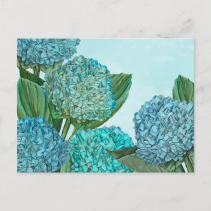 Carte Postale Bouquet d'été Blue Hydrangea
