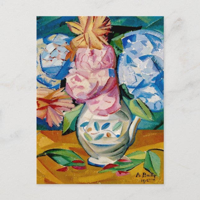 Carte Postale Bouquet d'Hydrageas par Alice Bailly (Devant)