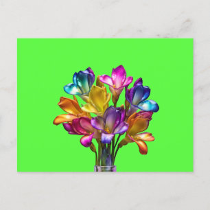 Carte Postale Bouquet floral de Freesia