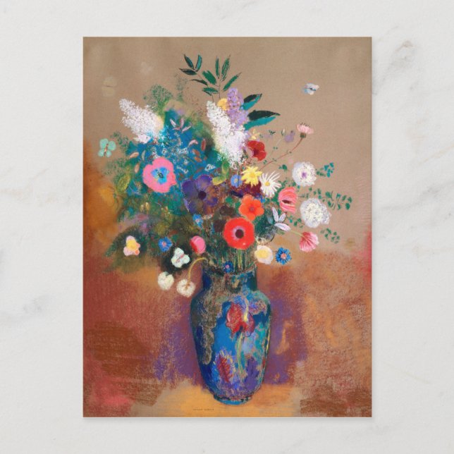 Carte Postale Bouquet of Wild Field Flowers - Odilon Redon (Devant)