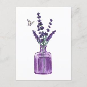 Carte Postale Bouquet pourpre de lavande