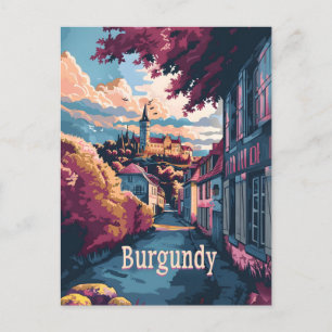 Carte Postale Bourgogne vintage