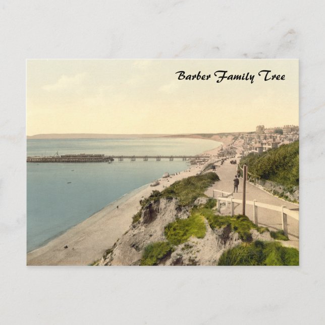 Carte Postale Bournemouth II, Dorset, Angleterre (Devant)