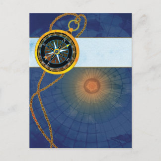 Carte Postale Boussole de marin Promotion commerciale