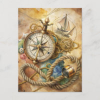 Boussole Vintage Navigation Aventure Océanique