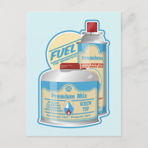 Carte Postale Boutane de propane du camp Stove