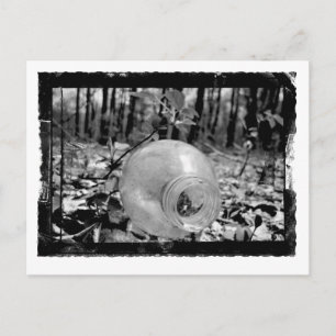 Carte postale Bouteille au sol