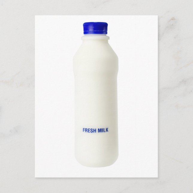 Carte Postale Bouteille de lait frais (Devant)