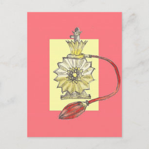 Carte Postale Bouteille de parfum des années 1920