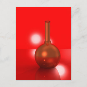 Carte Postale bouteille rouge