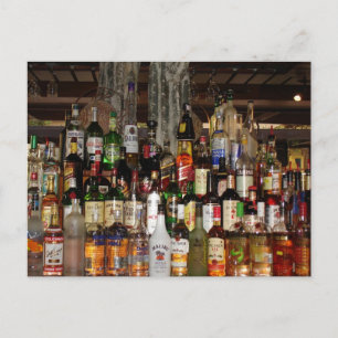 Carte Postale Bouteilles de Liquor