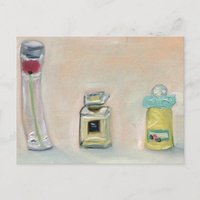 Carte Postale "Bouteilles de parfum" (Devant)