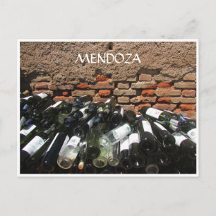 Carte Postale bouteilles de vin mendoza