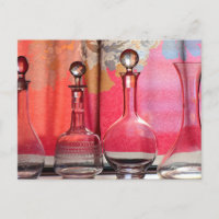Bouteilles en verre décoratif vintage