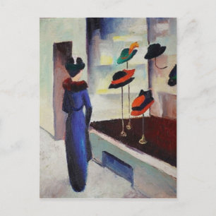 Carte Postale Boutique casquette - August Macke