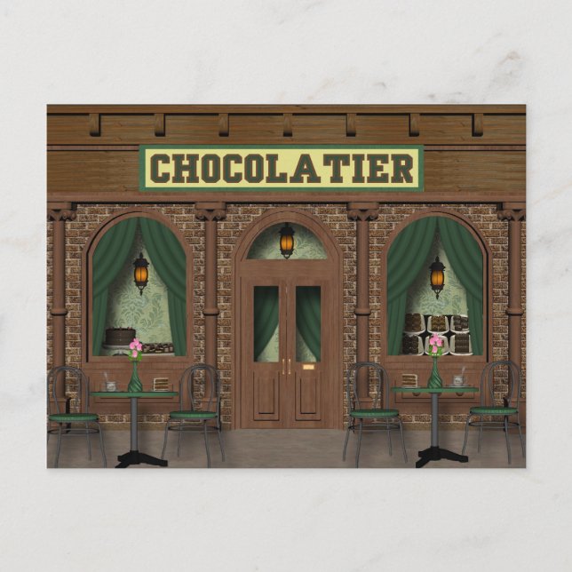 Carte postale Boutique de chocolat (Devant)
