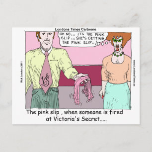 Carte Postale Boutique de lingerie Fiche de licenciement Cadeaux