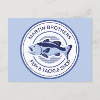 Boutique de poisson personnalisé Basse bleue Grand