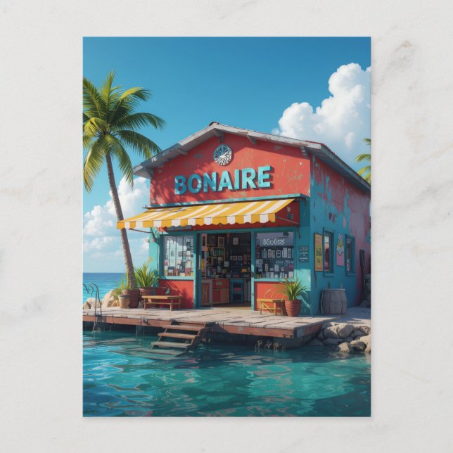 Carte Postale Boutique de snacks de Bonaire (Devant)