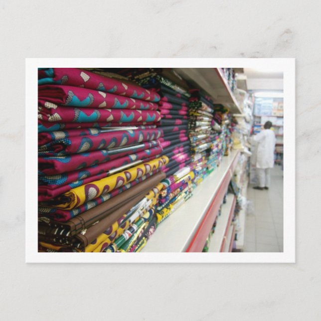 Carte Postale Boutique textile, Abuja (Devant)