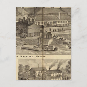 Carte Postale Boutiques à ongles Belmont, Roue