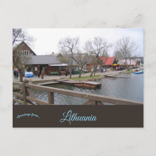 Carte Postale Boutiques de souvenirs à Trakai Lituanie