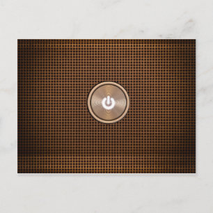Carte Postale Bouton d'alimentation