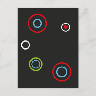Carte postale bouton de lecture