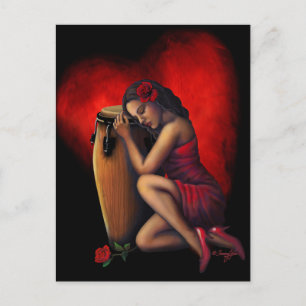 Carte Postale Bouton de salsa