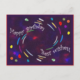Carte Postale Boutons d'anniversaire !