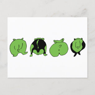 Carte Postale Boutons de hamster vert