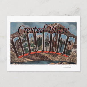Carte Postale Boutte à crête, Colorado - Scènes à grandes lettre