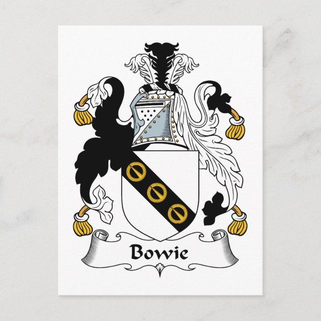 Carte Postale Bowie Family Crest (Devant)