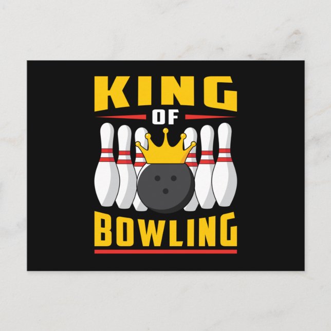 Carte Postale Bowling Bowler Sport Strike Team Bowl Funny Gift (Devant)