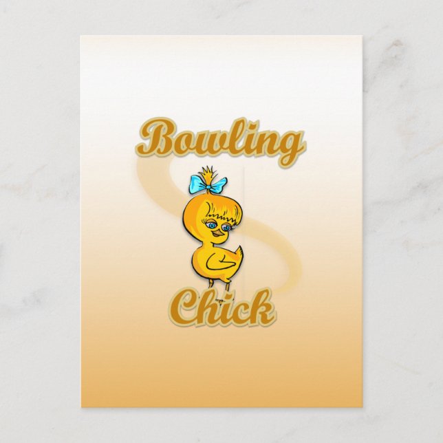 Carte Postale Bowling Chick (Devant)