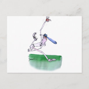 Carte Postale BOWLING - cricket, tony fernandes
