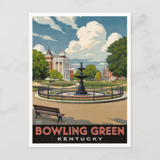 Carte Postale Bowling Green Kentucky Fountain Park Art
