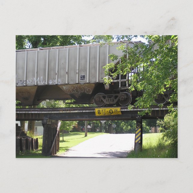Carte Postale Boxcar garé (Devant)