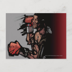 Carte Postale Boxe allongée