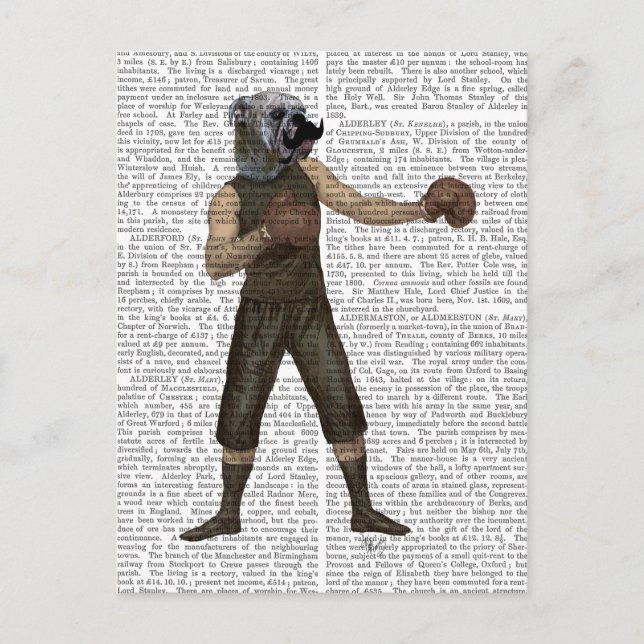 Carte Postale Boxe Bulldog (Devant)