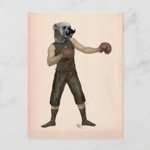 Carte Postale Boxe Bulldog Full 2