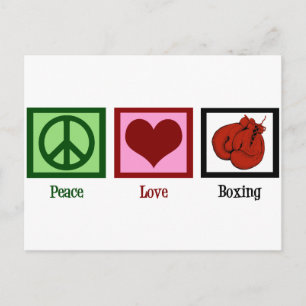 Carte Postale Boxe d'amour pour la paix