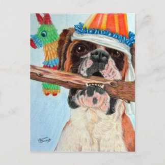 Carte Postale Boxe d'anniversaire